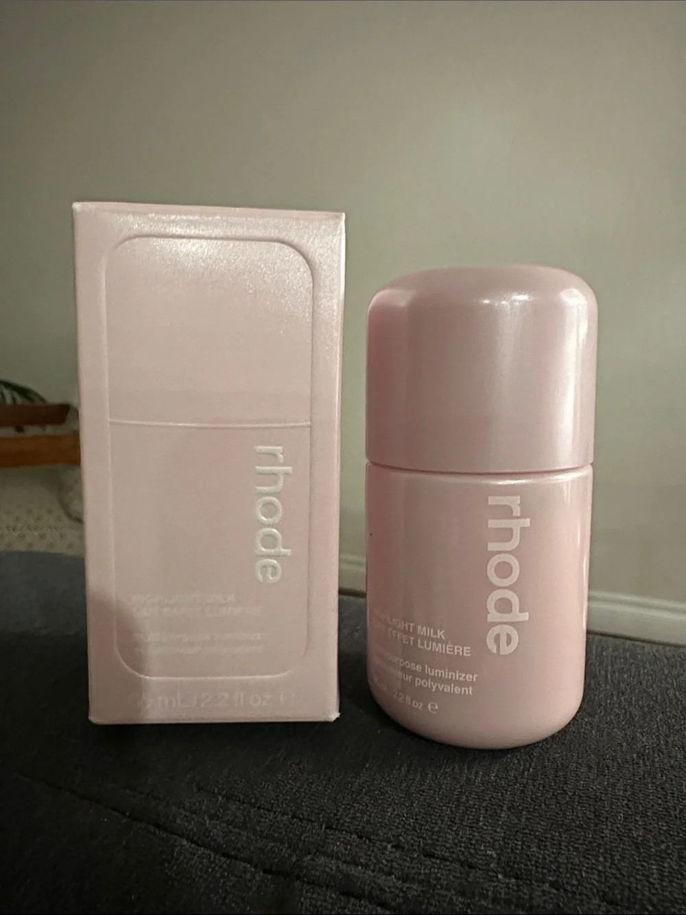 🆕 RHODE Highlight Milk Multipurpose Luminizer Shade 1 - Pearly Pink